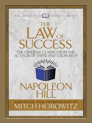 cover image of The Law of Success (Condensed Classics)